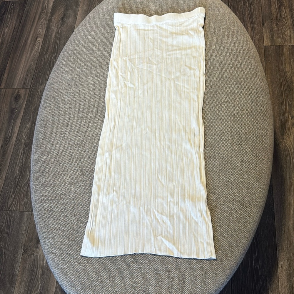 ZARA size medium long beige skirt